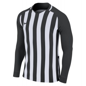 Nike blue and clearance white striped football shirt