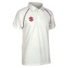 Gray-Nicolls Matrix Cricket Shirt Short Sleeve Ivory-Maroon