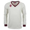 Gray-Nicolls Velocity Sweater Ivory-Maroon