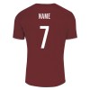 Errea Lennox Short Sleeve Shirt Maroon-White