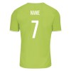 Errea Lennox Short Sleeve Shirt Green Fluo-White