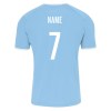 Errea Lennox Short Sleeve Shirt Sky Blue-White