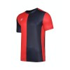 Umbro 50/50 Short Sleeve Shirt Black-Vermillion