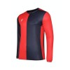 Umbro 50/50 Long Sleeve Football Shirt Black-Vermillion