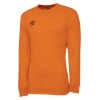 Umbro Club Long Sleeve Football Jersey Shocking Orange