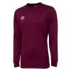 Umbro Club Long Sleeve Football Jersey New Claret