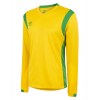 Umbro Spartan Long Sleeve Football Shirt Yellow-Green
