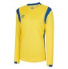 Umbro Spartan Long Sleeve Football Shirt Yellow-Royal