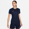 Nike Womens Academy 23 Short Sleeve Training Top (W) Obsidian-Royal Blue-White