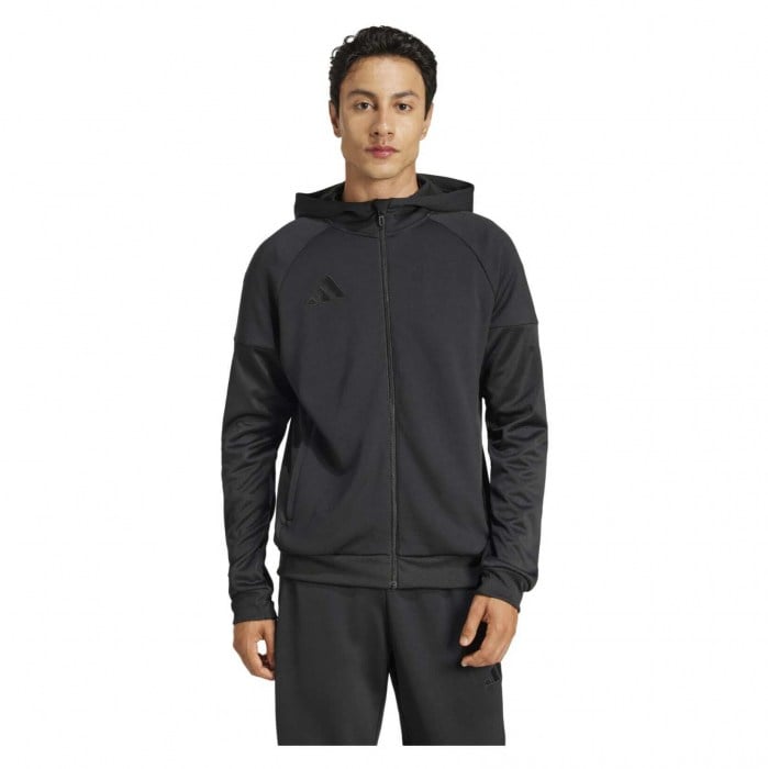 adidas Tiro 25 Travel Full-Zip Hoodie - Black