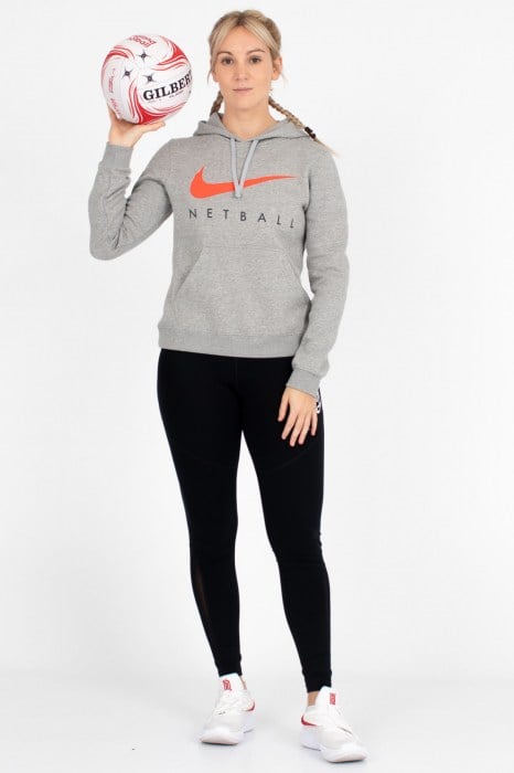 ENGLAND NETBALL SWOOSH YOUTHS HOODIE - Dark Grey Heather