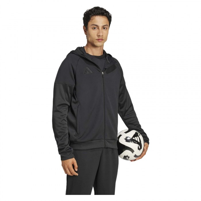adidas Tiro 25 Travel Full-Zip Hoodie - Black