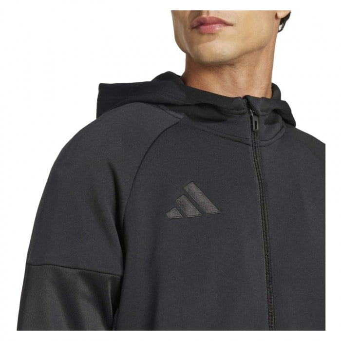 adidas Tiro 25 Travel Full-Zip Hoodie - Black