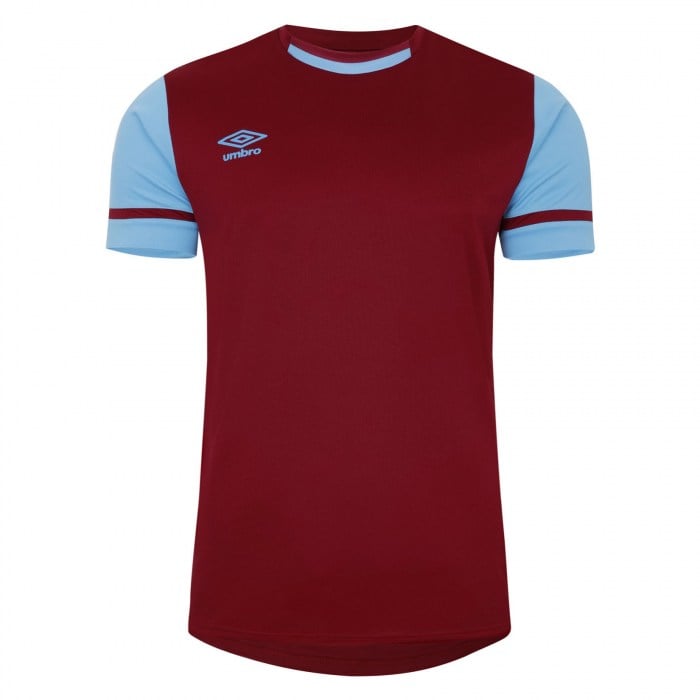 Umbro Cavelle Jersey SS - New Claret/Sky Blue