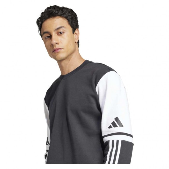 adidas Squadra 25 Sweat Crew Top - Black/White