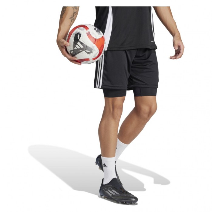 adidas Techfit 25 Short Tights - Black/White
