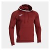 Joma Combi Premium Hooded Sweatshirt - Burgundy/White