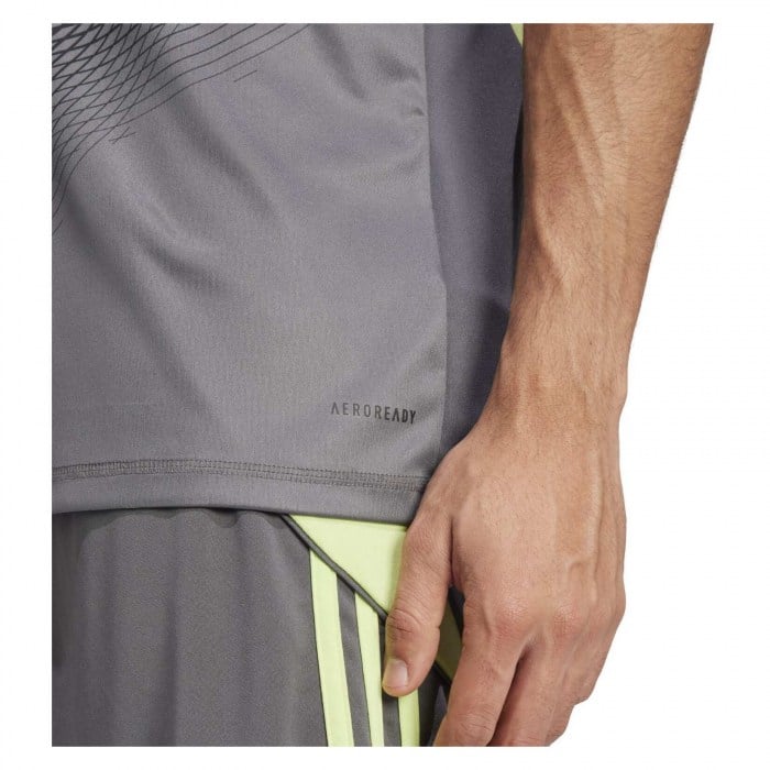 adidas Tiro 25 Competition Goalkeeper Short-Sleeve Jersey - Grey Five/White