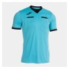 Joma Respect III Short-Sleeve Referee Shirt - Fluorescent Turquoise/Black