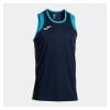 Joma Cancha Basketball Sleeveless T-Shirt - Dark Navy/Sky/White