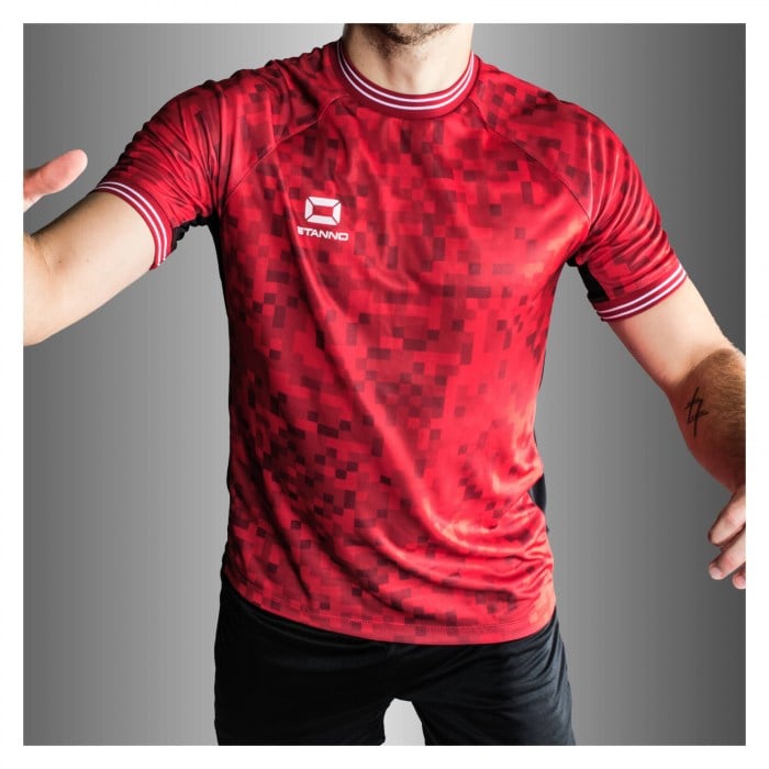 Stanno Pixel Shirt - Red/Black