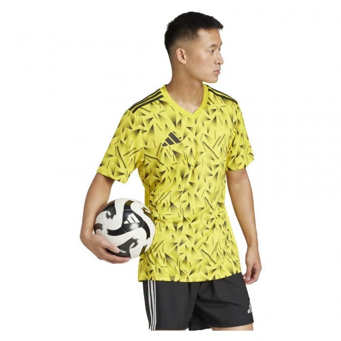 adidas Team Icon 25 Short-Sleeve Jersey - Team Yellow/Black