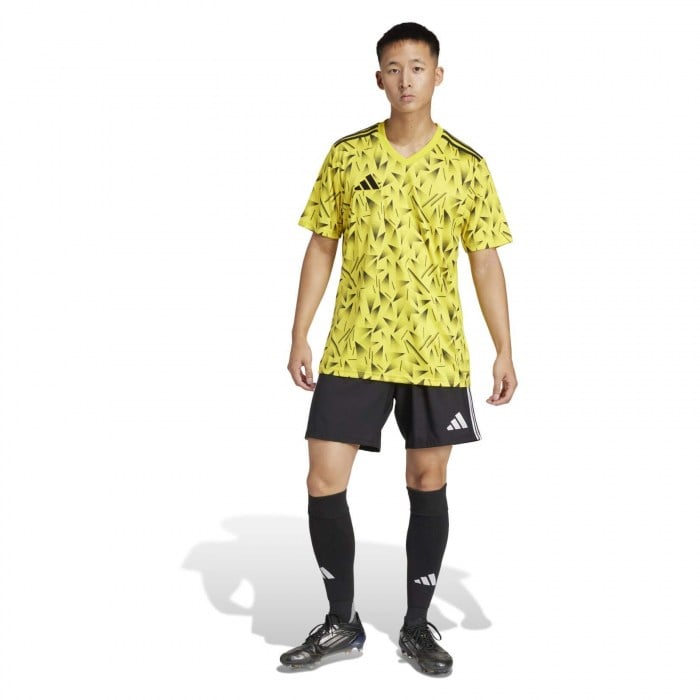 adidas Team Icon 25 Short-Sleeve Jersey - Team Yellow/Black