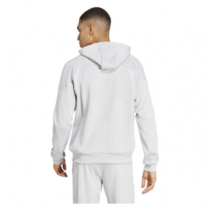 adidas Tiro 25 Travel Full-Zip Hoodie - Team Light Grey