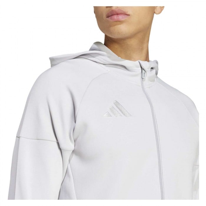 adidas Tiro 25 Travel Full-Zip Hoodie - Team Light Grey