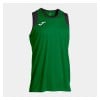 Joma Cancha Basketball Sleeveless T-Shirt - Green Medium/Black