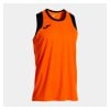 Joma Cancha Basketball Sleeveless T-Shirt - Orange/Black