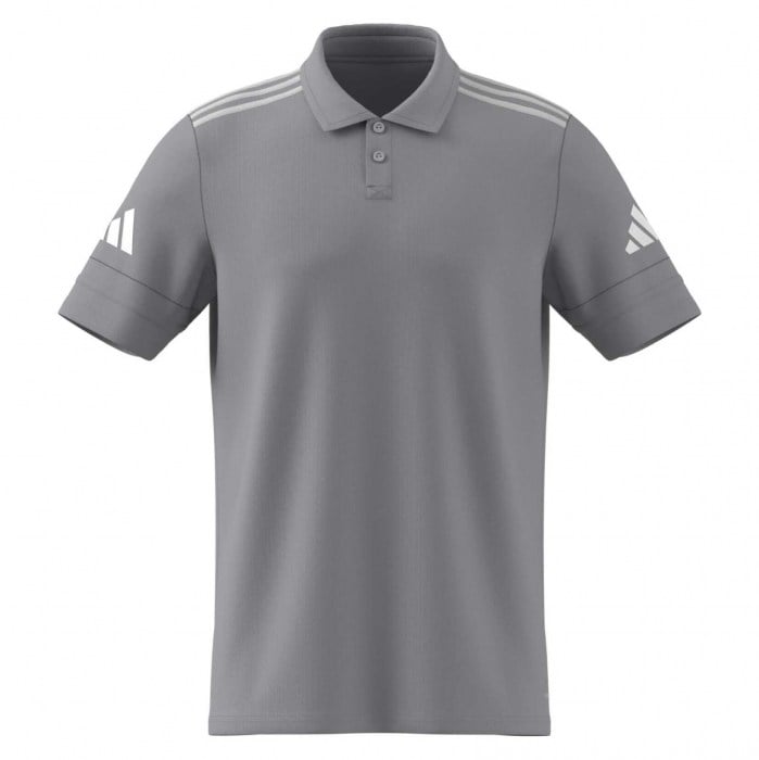 adidas Squadra 25 Cotton Polo - Team Light Grey/White