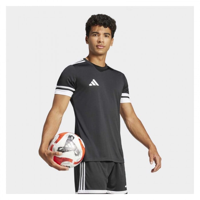 adidas Squadra 25 Short-Sleeve  Jersey - Black/White