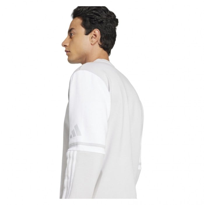 adidas Squadra 25 Sweat Crew Top - Team Light Grey/White