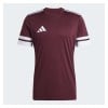 adidas Squadra 25 Short-Sleeve  Jersey - Team Maroon/White