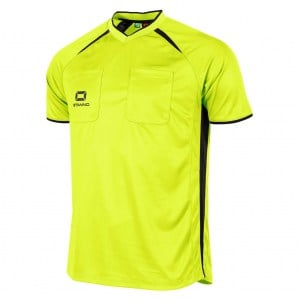 Stanno Bergamo Short-Sleeve Referee T-Shirt - Neon Yellow