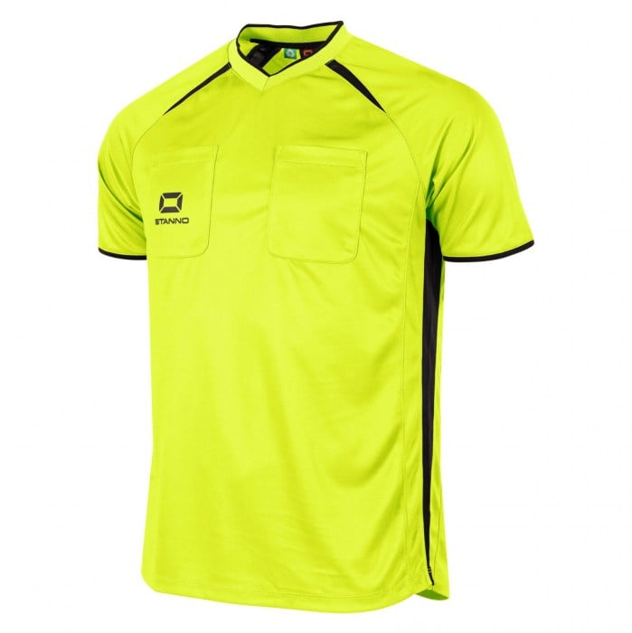Stanno Bergamo Short-Sleeve Referee T-Shirt - Neon Yellow