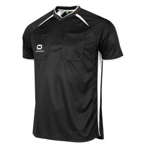 Stanno Bergamo Short-Sleeve Referee T-Shirt - Black