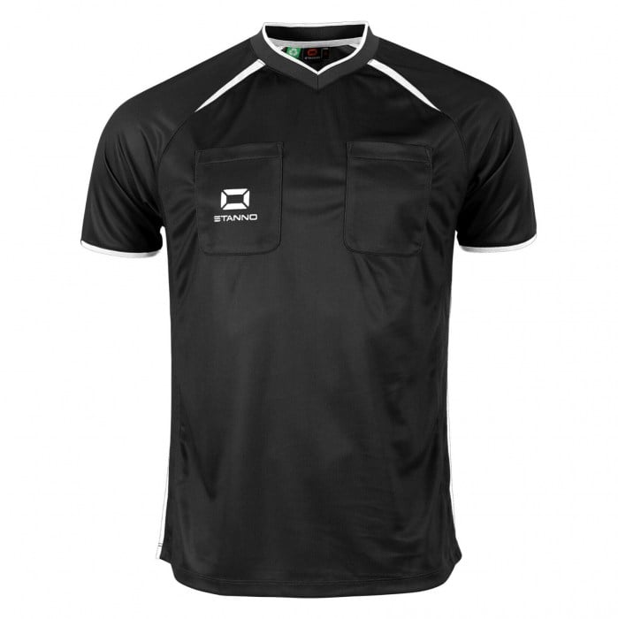 Stanno Bergamo Short-Sleeve Referee T-Shirt - Black