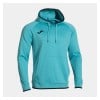 Joma Combi Premium Hooded Sweatshirt - Fluorescent Turquoise/Dark Navy