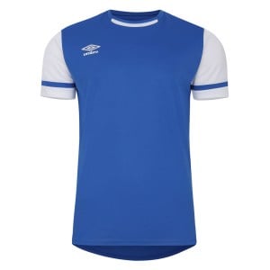 Umbro Cavelle Jersey SS - TW Royal/Brilliant White