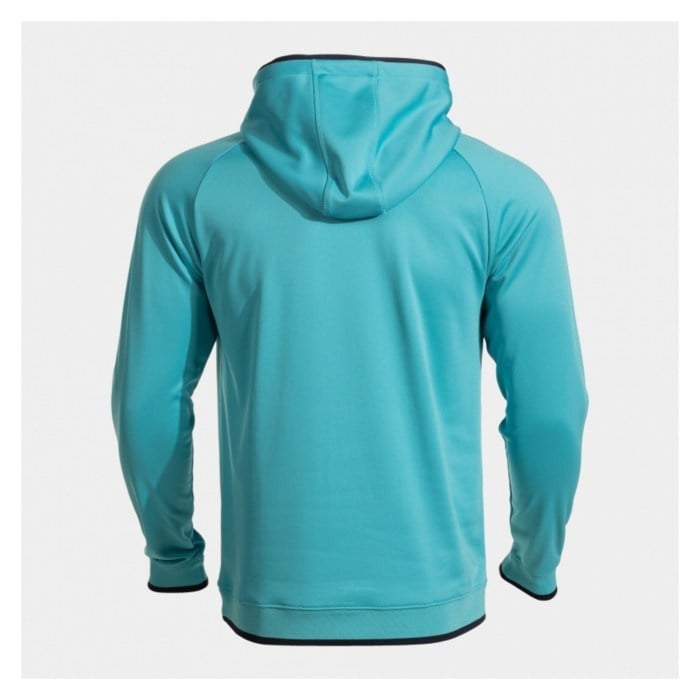 Joma Combi Premium Hooded Sweatshirt - Fluorescent Turquoise/Dark Navy