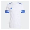 adidas Squadra 25 Short-Sleeve  Jersey - White/Team Royal Blue