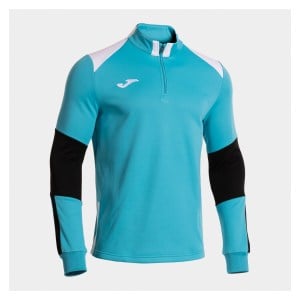 Joma Danubio IV Half-Zip Sweatshirt - Fluorescent Turquoise/White/Black