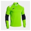 Joma Danubio IV Half-Zip Sweatshirt - Fluorescent Green/White/Dark Navy