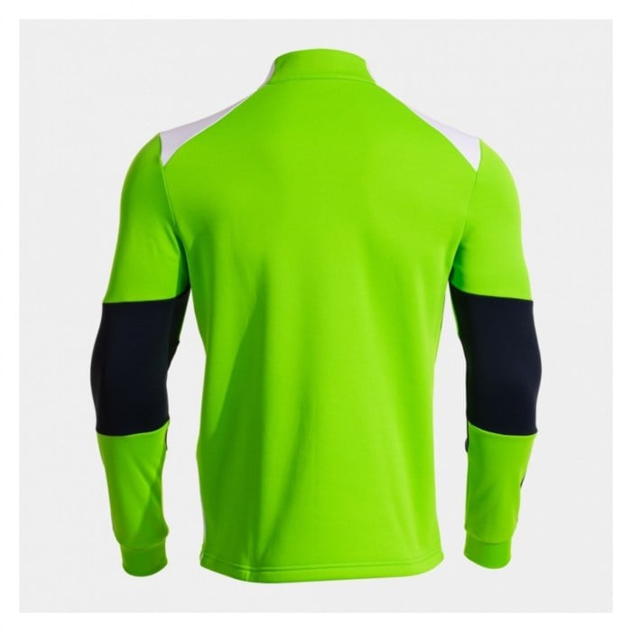 Joma Danubio IV Half-Zip Sweatshirt - Fluorescent Green/White/Dark Navy
