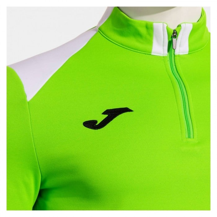 Joma Danubio IV Half-Zip Sweatshirt - Fluorescent Green/White/Dark Navy