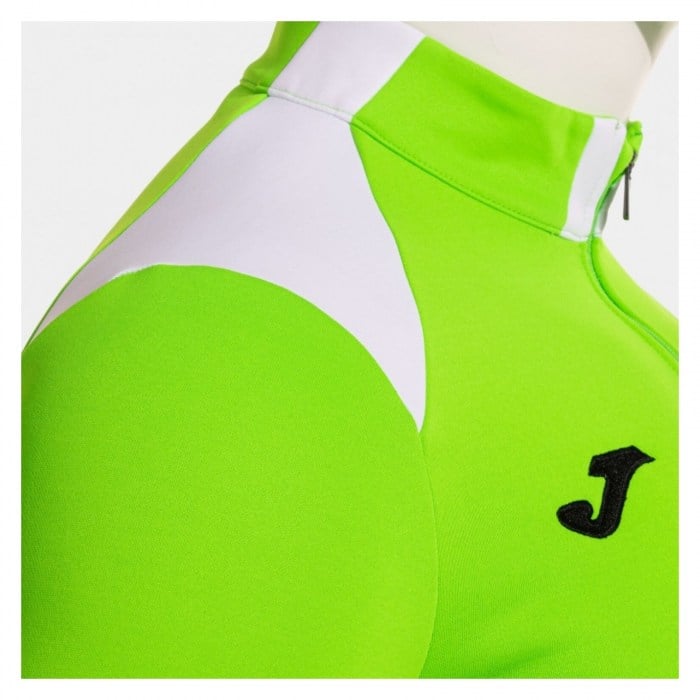 Joma Danubio IV Half-Zip Sweatshirt - Fluorescent Green/White/Dark Navy