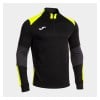 Joma Danubio IV Half-Zip Sweatshirt - Black/Fluorescent Yellow/Anthracite