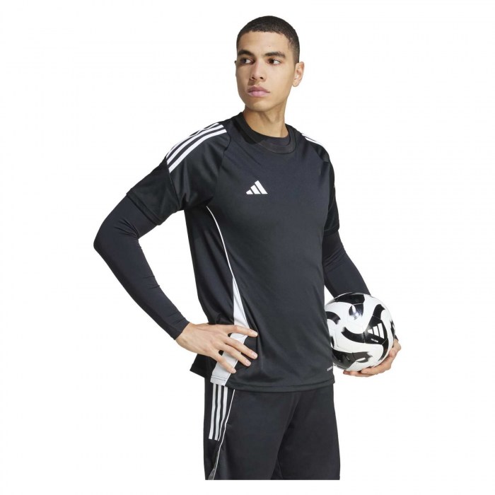 adidas Techfit Long-Sleeve Tee - Black/White